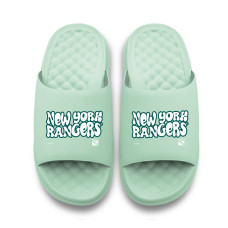 Unisex New York Rangers ISlide Seafoam Bubble Letters Motive Slide Sandals Unisex New York Rangers ISlide Seafoam Bubble Letters Motive Slide Sandals