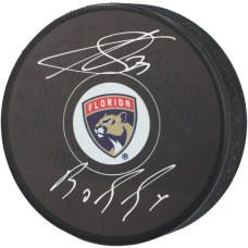 Шайба Sergei Bobrovsky Florida Panthers Autographed Fanatics Authentic with "Bobby" Inscription Шайба Sergei Bobrovsky Florida Panthers Autographed Fanatics Authentic with "Bobby" Inscription