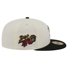 Бейсболка Pittsburgh Penguins New Era Cream 250th Anniversary of the United States Two-Tone 59FIFTY