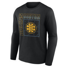 Именная футболка с длинным рукавом Boston Bruins Black Home Ice Pop Name & Number Именная футболка с длинным рукавом Boston Bruins Black Home Ice Pop Name & Number