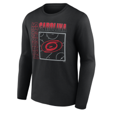 Именная футболка с длинным рукавом Carolina Hurricanes Black Home Ice Pop Name & Number