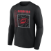 Именная футболка с длинным рукавом Carolina Hurricanes Black Home Ice Pop Name & Number