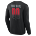 Именная футболка с длинным рукавом Carolina Hurricanes Black Home Ice Pop Name & Number