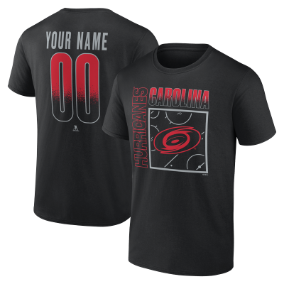 Именная футболка Carolina Hurricanes Black Home Ice Pop Name & Number