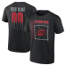 Именная футболка Carolina Hurricanes Black Home Ice Pop Name & Number