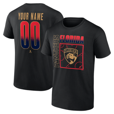 Именная футболка Florida Panthers Black Home Ice Pop Name & Number