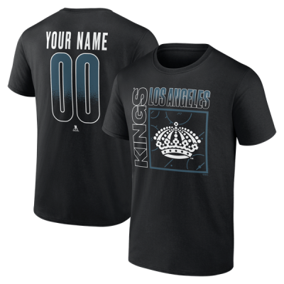 Именная футболка Los Angeles Kings Black Home Ice Pop Name & Number