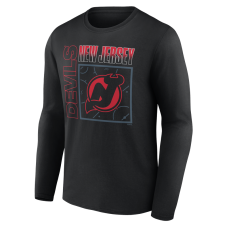 Именная футболка с длинным рукавом New Jersey Devils Black Home Ice Pop Name & Number Именная футболка с длинным рукавом New Jersey Devils Black Home Ice Pop Name & Number