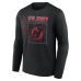 Именная футболка с длинным рукавом New Jersey Devils Black Home Ice Pop Name & Number