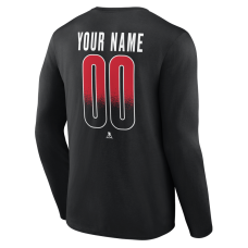 Именная футболка с длинным рукавом New Jersey Devils Black Home Ice Pop Name & Number Именная футболка с длинным рукавом New Jersey Devils Black Home Ice Pop Name & Number