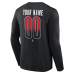 Именная футболка с длинным рукавом New Jersey Devils Black Home Ice Pop Name & Number