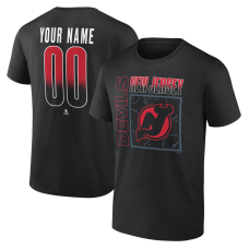 Именная футболка New Jersey Devils Black Home Ice Pop Name & Number Именная футболка New Jersey Devils Black Home Ice Pop Name & Number