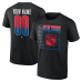 Именная футболка New York Rangers Black Home Ice Pop Name & Number Именная футболка New York Rangers Black Home Ice Pop Name & Number