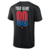 Именная футболка New York Rangers Black Home Ice Pop Name & Number