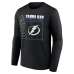 Именная футболка с длинным рукавом Tampa Bay Lightning Black Home Ice Pop Name & Number