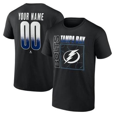 Именная футболка Tampa Bay Lightning Black Home Ice Pop Name & Number