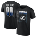 Именная футболка Tampa Bay Lightning Black Home Ice Pop Name & Number