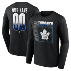 Именная футболка с длинным рукавом Toronto Maple Leafs Home Ice Pop Name & Number - Black