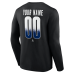 Именная футболка с длинным рукавом Toronto Maple Leafs Home Ice Pop Name & Number - Black