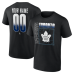 Именная футболка Toronto Maple Leafs Home Ice Pop Name & Number - Black Именная футболка Toronto Maple Leafs Home Ice Pop Name & Number - Black