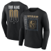 Именная футболка с длинным рукавом Vegas Golden Knights Black Home Ice Pop Name & Number Именная футболка с длинным рукавом Vegas Golden Knights Black Home Ice Pop Name & Number