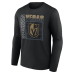Именная футболка с длинным рукавом Vegas Golden Knights Black Home Ice Pop Name & Number