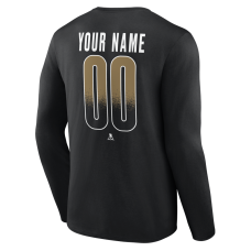 Именная футболка с длинным рукавом Vegas Golden Knights Black Home Ice Pop Name & Number Именная футболка с длинным рукавом Vegas Golden Knights Black Home Ice Pop Name & Number