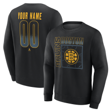 Именная свитшот Boston Bruins Black Home Ice Pop Name & Number