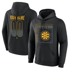 Именная толстовка Boston Bruins Black Home Ice Pop Name & Number