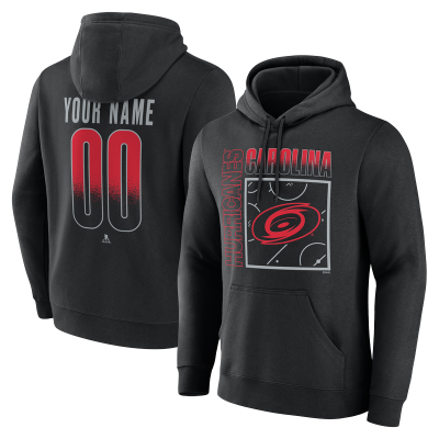 Именная толстовка Carolina Hurricanes Black Home Ice Pop Name & Number