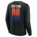 Именная свитшот Edmonton Oilers Black Home Ice Pop Name & Number