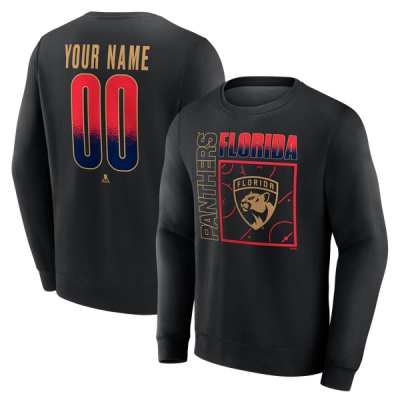 Именная свитшот Florida Panthers Black Home Ice Pop Name & Number