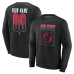 Именная свитшот New Jersey Devils Black Home Ice Pop Name & Number Именная свитшот New Jersey Devils Black Home Ice Pop Name & Number