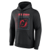 Именная толстовка New Jersey Devils Black Home Ice Pop Name & Number