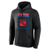 Именная толстовка New York Rangers Black Home Ice Pop Name & Number