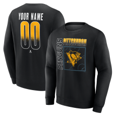 Именная свитшот Pittsburgh Penguins Black Home Ice Pop Name & Number