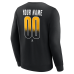 Именная свитшот Pittsburgh Penguins Black Home Ice Pop Name & Number