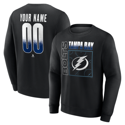 Именная свитшот Tampa Bay Lightning Black Home Ice Pop Name & Number