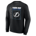 Именная свитшот Tampa Bay Lightning Black Home Ice Pop Name & Number