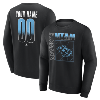 Именная свитшот Utah Mammoth Black Home Ice Pop Name & Number