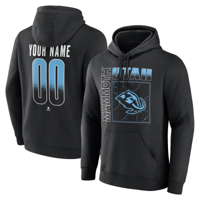 Именная толстовка Utah Mammoth Black Home Ice Pop Name & Number
