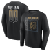 Именная свитшот Vegas Golden Knights Black Home Ice Pop Name & Number