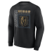 Именная свитшот Vegas Golden Knights Black Home Ice Pop Name & Number