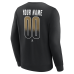 Именная свитшот Vegas Golden Knights Black Home Ice Pop Name & Number