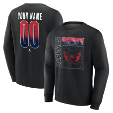 Именная свитшот Washington Capitals Black Home Ice Pop Name & Number