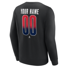 Именная свитшот Washington Capitals Black Home Ice Pop Name & Number