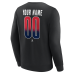 Именная свитшот Washington Capitals Black Home Ice Pop Name & Number