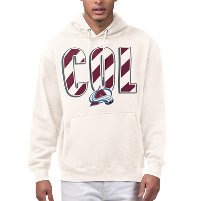 Colorado Avalanche Starter Cream City Abbreviation Fleece Hoodie