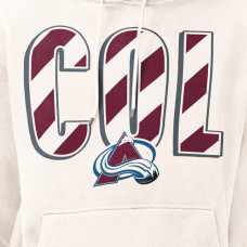 Colorado Avalanche Starter Cream City Abbreviation Fleece Hoodie