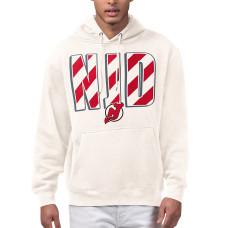 Толстовка New Jersey Devils Starter Cream City Abbreviation Fleece Толстовка New Jersey Devils Starter Cream City Abbreviation Fleece